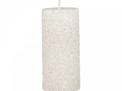 Online Chic Antique Rustikale Stumpenkerze mit Glitzer