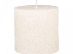 Online Chic Antique Rustikale Stumpenkerze mit Glitzer