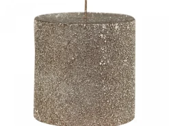 Online Chic Antique Rustikale Stumpenkerze mit Glitzer