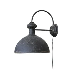 Clearance Chic Antique Rustikale Wandlampe antik schwarz