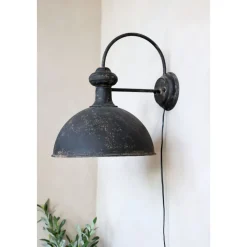 Clearance Chic Antique Rustikale Wandlampe antik schwarz