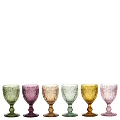 Clearance Chic Antique Saint-Émilion Weingläser mit Muster 6er