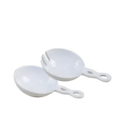 Discount Chic Antique Salatbesteck 2er Set aus Porzellan
