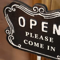 Best Chic Antique Schild Open