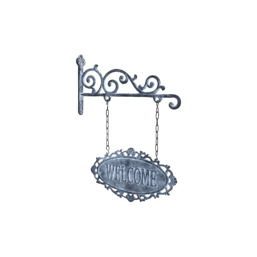 New Chic Antique Schild Welcome aus Eisen