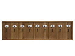 Discount Chic Antique Schlüsselbrett mit 9 Haken, länglich