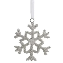 New Chic Antique Schneeflocken Aufhänger mit Strasssteinen