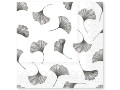 Outlet Chic Antique Serviette Gingko Blätter