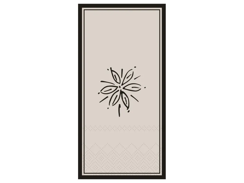 Online Chic Antique Serviette mit Blume