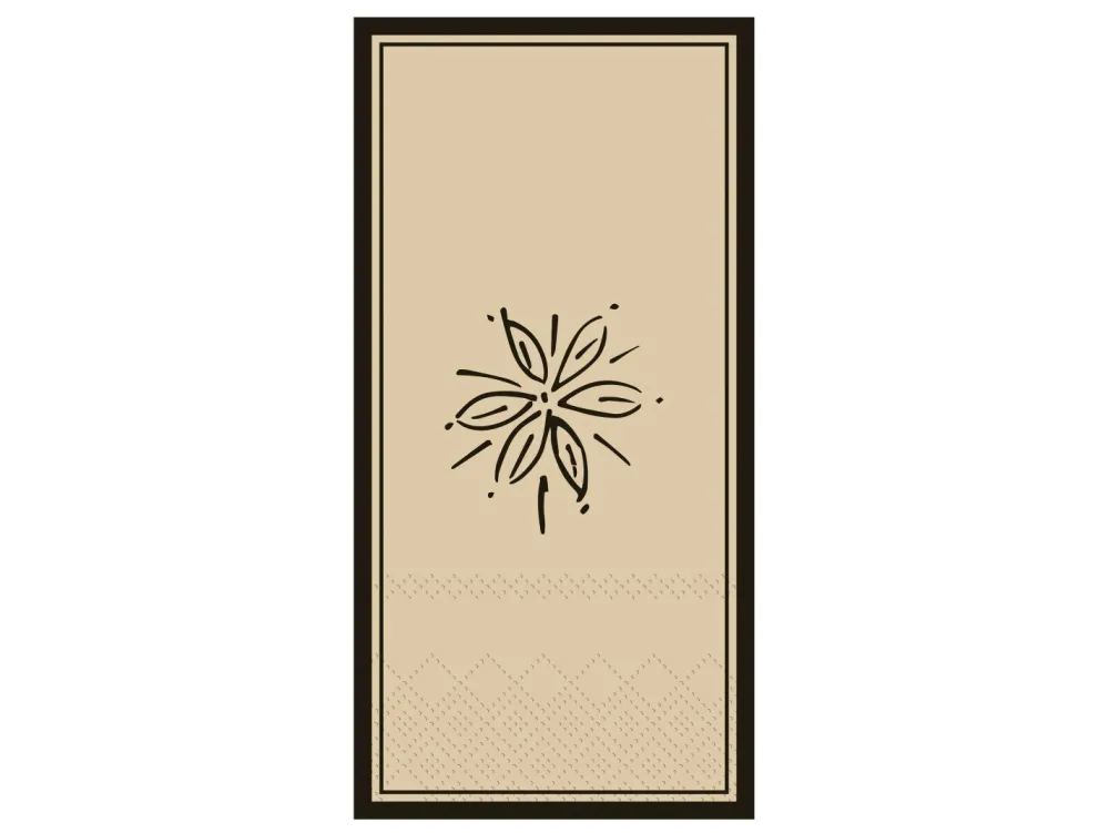 Online Chic Antique Serviette mit Blume
