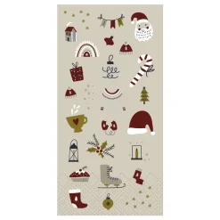 Outlet Chic Antique Servietten mit Weihnachtsmotiv