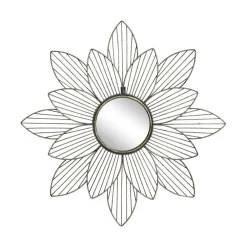 Outlet Chic Antique Spiegel mit Blumendeko