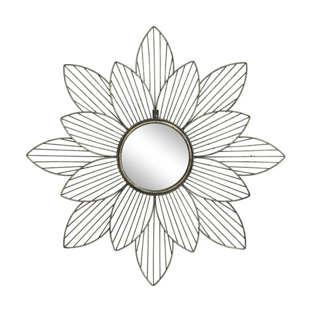 Outlet Chic Antique Spiegel mit Blumendeko