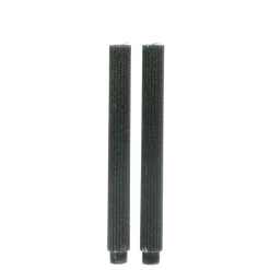 New Chic Antique Stabkerze mit Rillen und Glitzer 2er-Set