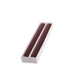 New Chic Antique Stabkerze mit Rillen und Glitzer 2er-Set