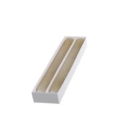 New Chic Antique Stabkerze mit Rillen und Glitzer 2er-Set