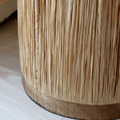 Discount Chic Antique Stehlampe in natürlichem Geflecht