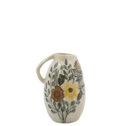 Clearance Chic Antique Steingut Kanne mit Blumenmotiv