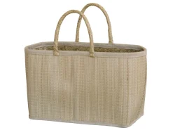Outlet Chic Antique Strandtasche aus Palmenblättern
