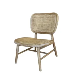 Outlet Chic Antique Stuhl mit Geflechtsitz