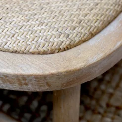 Outlet Chic Antique Stuhl mit Geflechtsitz