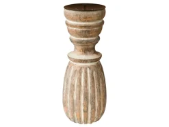 Discount Chic Antique Stumpen Kerzenständer mit Rillen