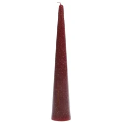 Outlet Chic Antique Stumpenkerze Kegel mit Glitzer