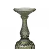 Discount Chic Antique Stumpenkerzenständer mit Diamantschnitt olive