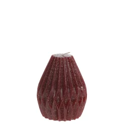 Outlet Chic Antique Stumpenkerze Diamant mit Glitzer