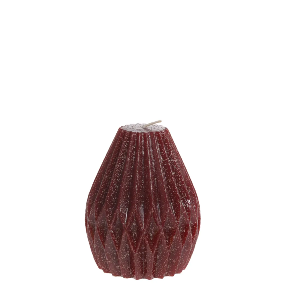 Outlet Chic Antique Stumpenkerze Diamant mit Glitzer
