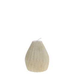 Outlet Chic Antique Stumpenkerze Diamant mit Glitzer