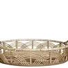 Sale Chic Antique Tablett aus Bambus und Rattan