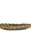 Best Chic Antique Tablett mit Rillen Aluminium