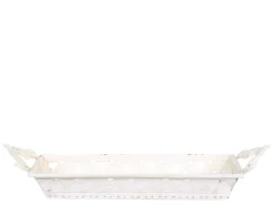 Clearance Chic Antique Tablett mit Griff und Dekor