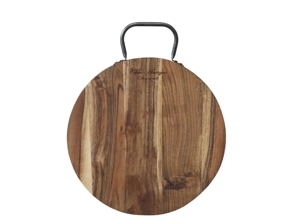 Best Chic Antique Tapasbrett Laon mit Eisengriff