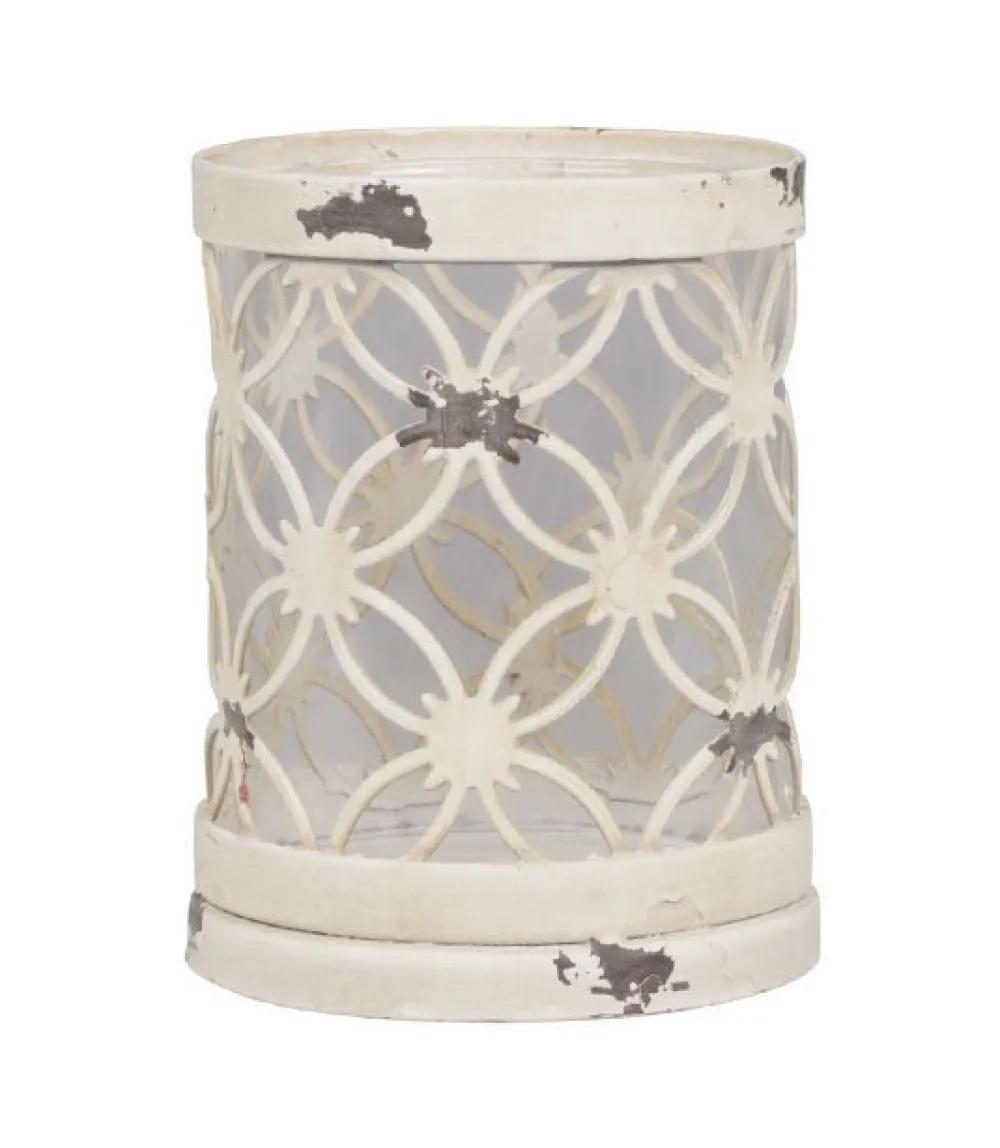 Chic Antique Teelichthalter mit Spitzenkante