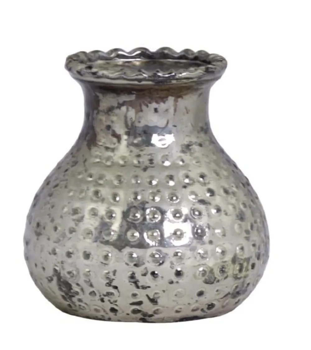 New Chic Antique Teelichthalter bauernsilber