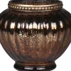 Best Chic Antique Teelichthalter mit Perlenrand glänzend