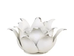 Outlet Chic Antique Teelichthalter Blume aus Eisen