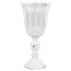 Best Chic Antique Teelichthalter auf Fuß mit Glas