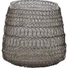 Best Chic Antique Teelichthalter Hurricane mit fil de fer Netz