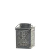 Chic Antique Teelichthalter Laterne mit Muster