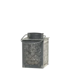 Chic Antique Teelichthalter Laterne mit Muster