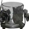 Discount Chic Antique Teelichthalter mit Blumen deko