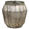 Best Chic Antique Teelichthalter Diamant Muster aus Glas