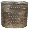 Chic Antique Teelichthalter mit Muster aus Glas