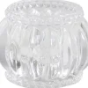 New Chic Antique Teelichthalter mit Nuten und Perlenkante