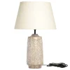 Hot Chic Antique Tischlampe mit Holzfuss und Lampenschirm