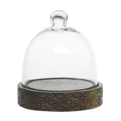 Discount Chic Antique Tours Glasglocke Schwarz