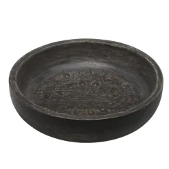 Sale Chic Antique Tours Schüssel mit Schnitzereien L Schwarz